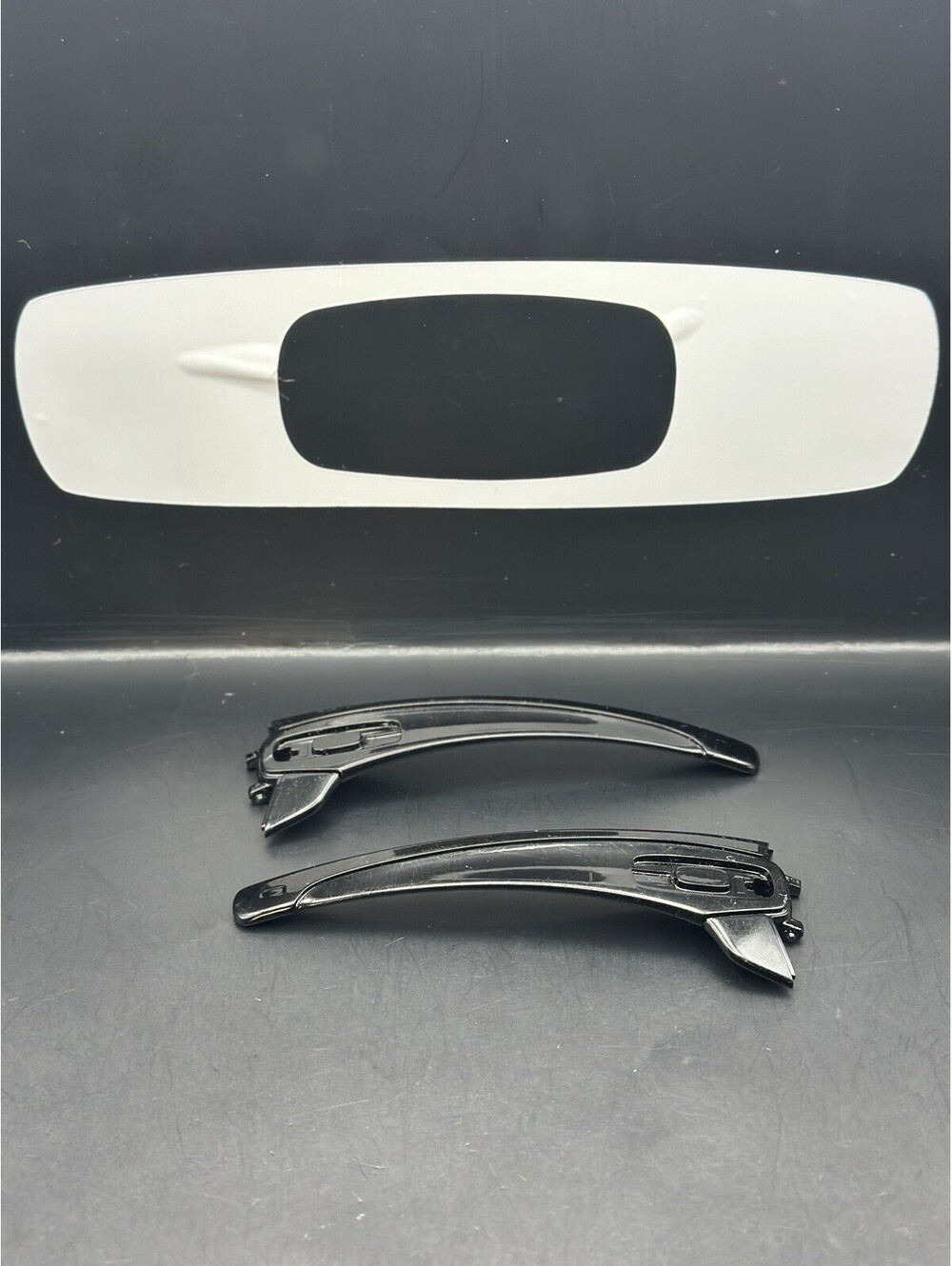 Oakley Batwolf OEM Polished Black Gold Text Replacement Arms